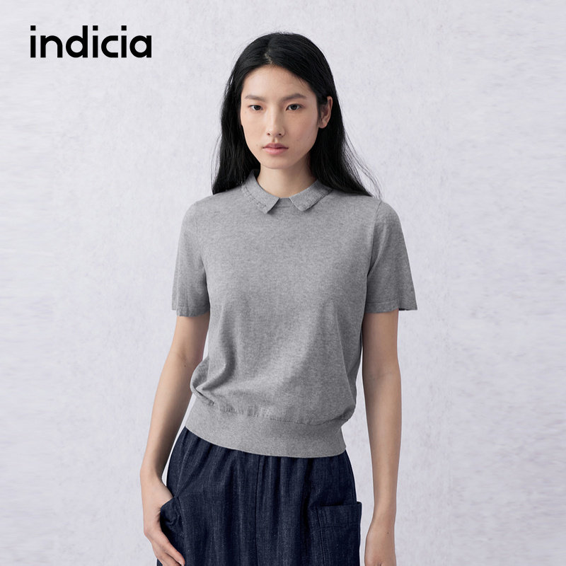 indicia标记商场同款2026夏季新款女装针织衫上衣F2B6ZZ193N
