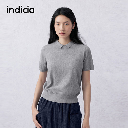 indicia标记商场同款2026夏季新款女装针织衫上衣F2B6ZZ193N