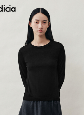 indicia标记羊毛针织衫T恤打底衫毛衣2025秋冬新款女装L2D5MS289