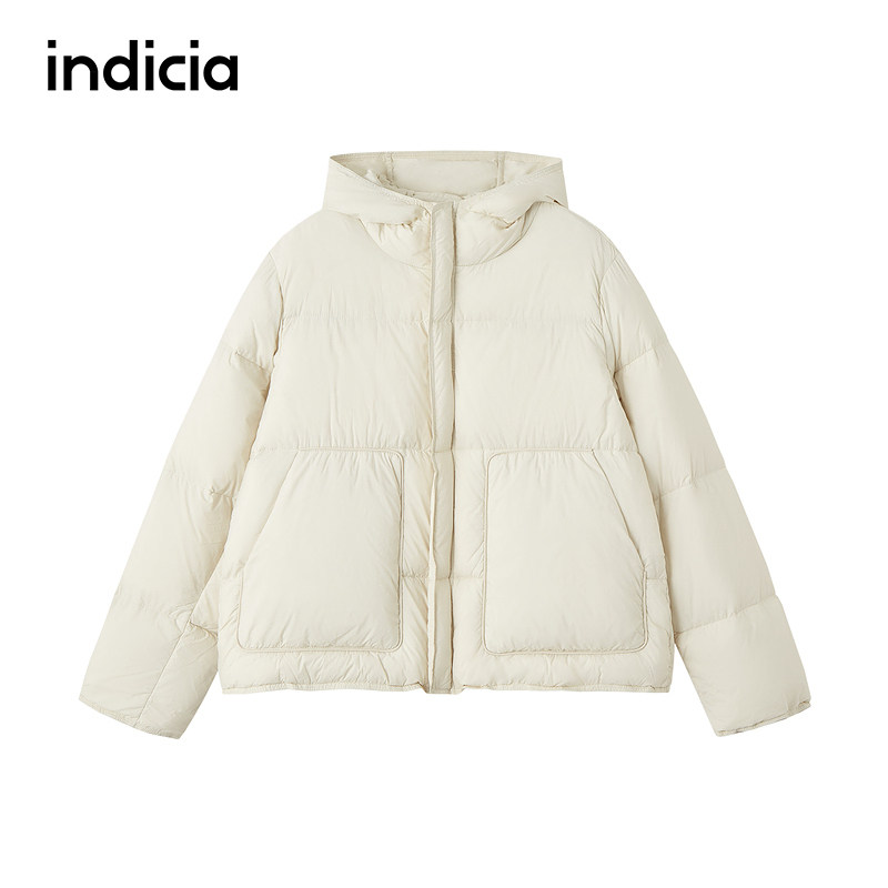 indicia标记商场同款2026冬季新款女装白色羽绒服外套FD5YR701N