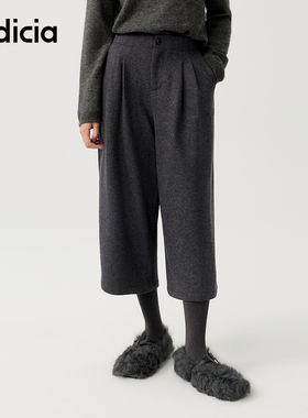 indicia标记商场同款25冬季新款女装休闲裤七分裤子F2D5KZ636N