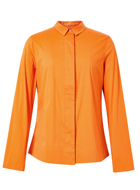 indicia标记商场同款简约活力休闲衬衫橘色衬衣女上衣5A302CS061