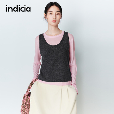 indicia标记商场同款26春季新款女装两件套装背心针织衫L2A6ZZ014