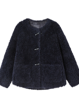 indicia标记商场同款25冬季新款女装羊毛毛绒皮草外套F2D5PC712N