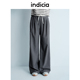减龄设计感长裤 indicia标记25夏新款 垂感侧条纹休闲裤 L2B5KZ031
