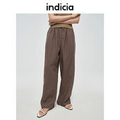 莱赛尔舒适阔腿休闲裤 indicia标记商场同款 夏款 女6B406KZ381F