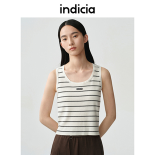 打底背心百搭F2B5BX088C 显瘦短款 indicia标记商场同款 25夏新款
