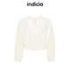 夏款 indicia标记商场同款 女装 真丝混纺圆领短外套6B406WT333C
