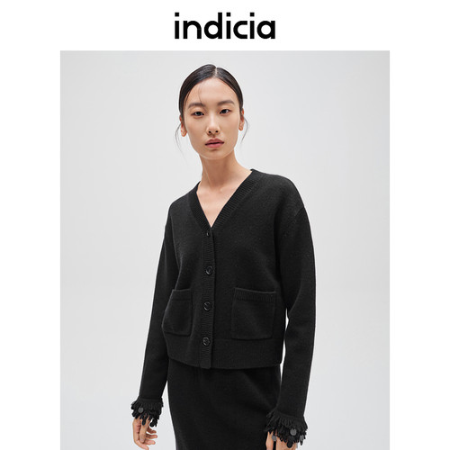 indicia标记商场同款秋冬季两件套针织半身裙套装女装F2D4TZ806C
