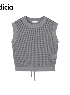 indicia标记商场同款夏款镂空短款无袖背心度假F2B5BX143N