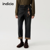 牛仔裤 indicia标记商场同款 F2D5NK546N 女装 休闲九分裤 25冬季 新款