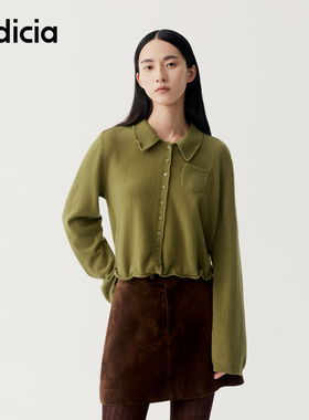 indicia标记商场同款2025秋冬季新款女装针织衫女开衫F2D5KS557F