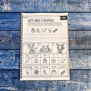 Secret Sentences趣味写句子英语写作启蒙练习册小学生语句作业纸