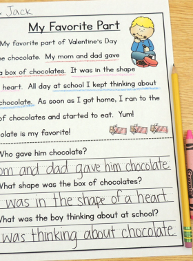 reading comprehension英语阅读理解启蒙练习题纸小学课堂作业纸