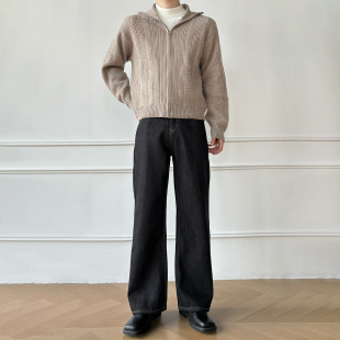 A字直筒牛仔裤 款 春季 四季 高品质加厚直筒宽松原牛牛仔裤 男笙