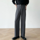 男笙 男 直筒休闲西裤 2025秋季 高品质天丝羊毛混纺A字宽松阔腿西裤