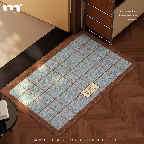 ins中古风丝圈地垫入户门地垫复古门外蹭土耐脏免洗门垫玄关地垫