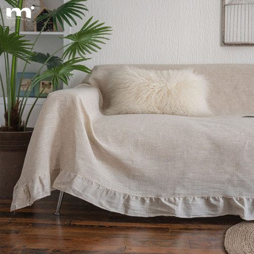 沙发盖布ins北欧日系全覆盖棉麻