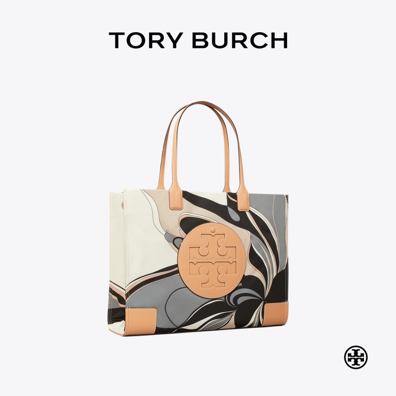【季末礼遇】TORY BURCH 汤丽柏琦 ELLA 印花托特包女包 88237