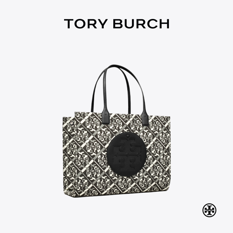【季末礼遇】TORY BURCH汤丽柏琦 ELLA 印花手提托特包女包164879