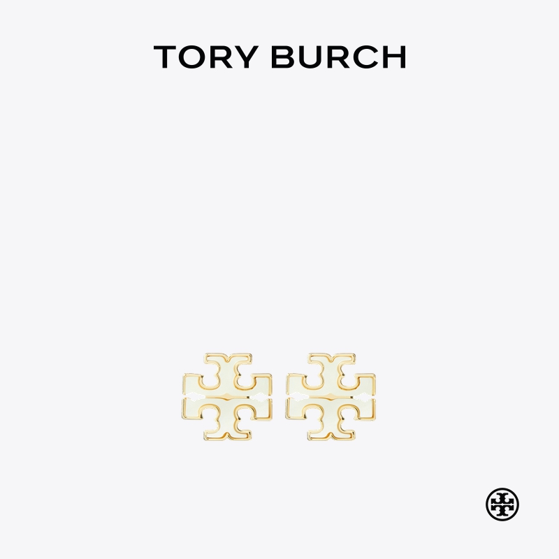 TORY BURCH 汤丽柏琦 KIRA 双T LOGO耳钉 168008