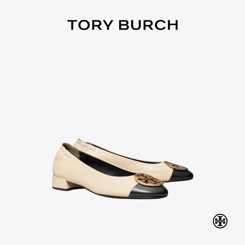 TORY BURCH 汤丽柏琦 CLAIRE 拼色芭蕾鞋单鞋女鞋 175612