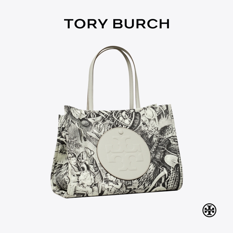 【季末礼遇】TORY BURCH 汤丽柏琦ELLA 小号印花托特包女包175633