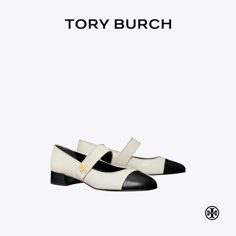 TORY BURCH 汤丽柏琦 拼色玛丽珍低跟芭蕾鞋单鞋女鞋 161779