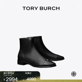 限时礼遇 拼色低跟短筒拉链时装 TORY 汤丽柏琦 靴157823 BURCH