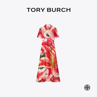 印花短袖 襯衫 BURCH 連衣裙 171136 湯麗柏琦 TORY