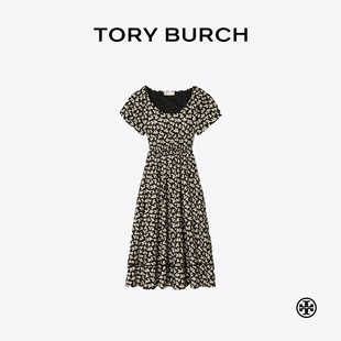 印花圓領(lǐng)短袖 TORY 湯麗柏琦 連衣裙 BURCH 175608