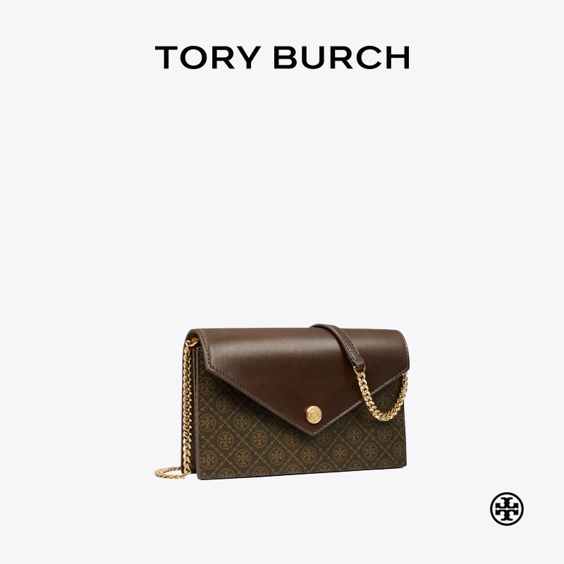 TORY BURCH 汤丽柏琦 T MONOGRAM 迷你链条包可可包女包 165018