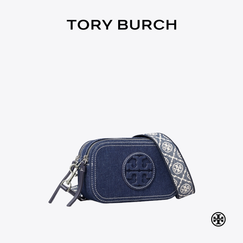 TORY BURCH 汤丽柏琦 MILLER 迷你丹宁斜挎相机包女包 169246