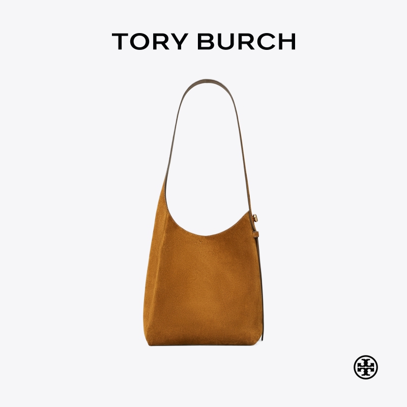 TORY BURCH 汤丽柏琦 ROMY 小号绒面革手提肩背HOBO包女包 178267