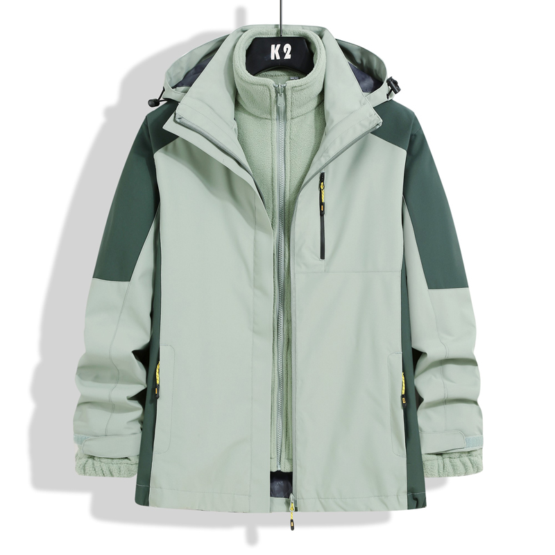 北际防风水三合一男女秋冬外套