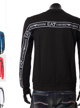Armani/阿玛尼EA7 男士时尚鹰标潮圆领套头卫衣6RPM12 PJ05Z
