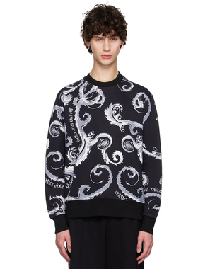 Versace/范思哲VJ 男士奢潮印花时尚休闲圆领卫衣 77GAI3R0 FS161