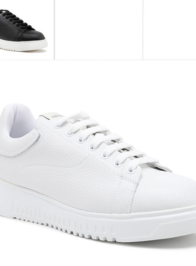 Armani/阿玛尼EA 男士时尚真皮小白鞋休闲鞋 X4X264 XF768