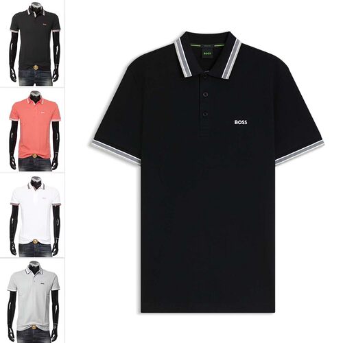 HugoBoss绿标男士短袖POLO衫