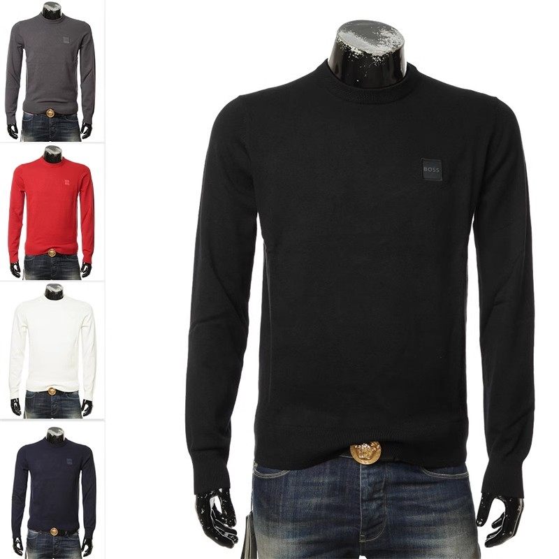 Hugo Boss橙标 男士简约休闲保暖毛衣针织衫 50471343 10242235