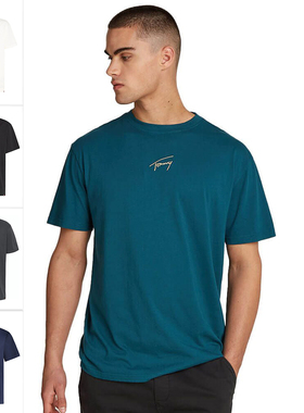 Tommy Jeans 汤米·希尔费格 男士时尚潮牌纯棉短袖T恤DM0DM19692