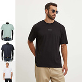 Boss绿标 T恤 男士 Hugo 时尚 潮流纯色简约短袖 50519368 10262150