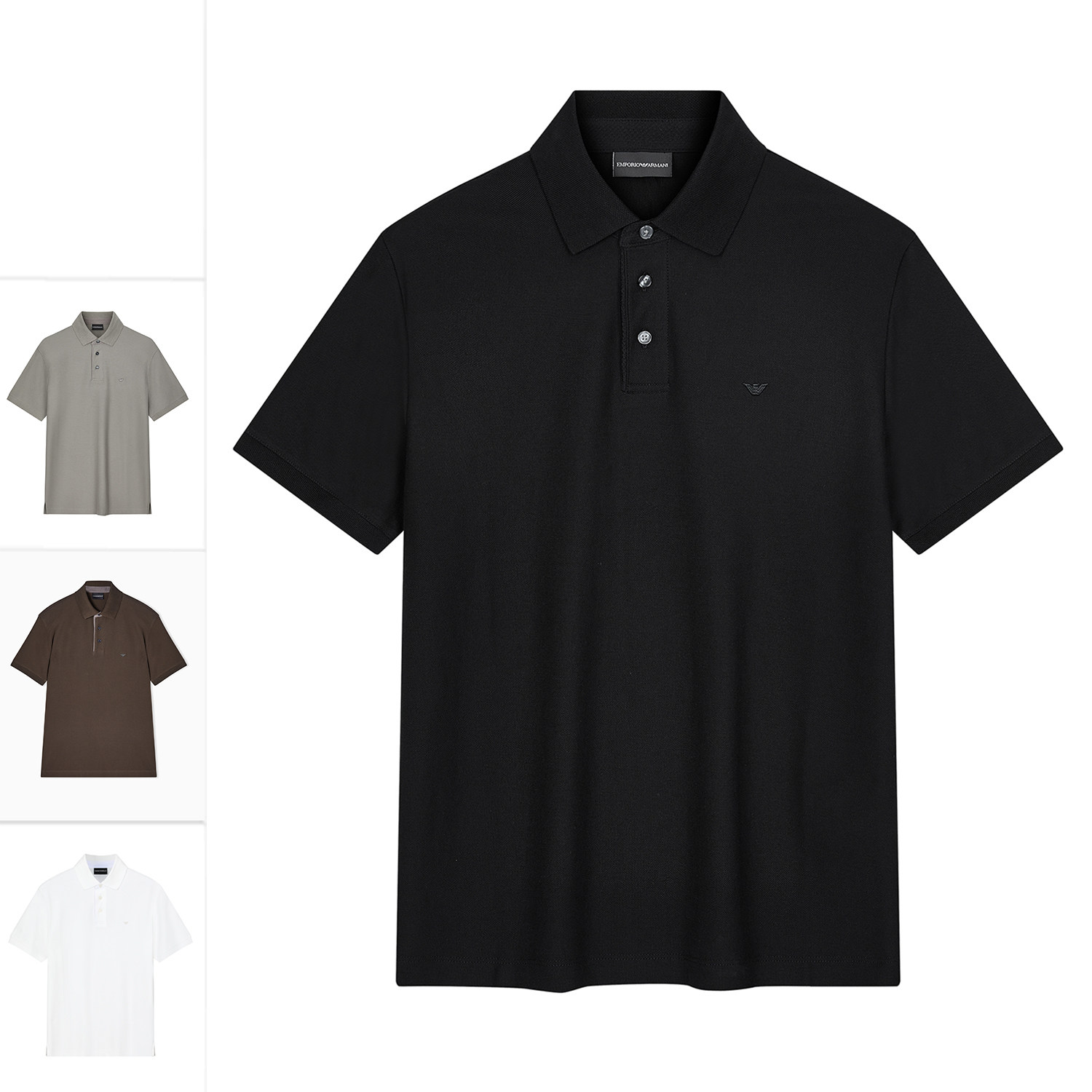 Armani/阿玛尼EA 男士纯棉刺绣鹰标短袖POLO衫 EM005251 AF10497