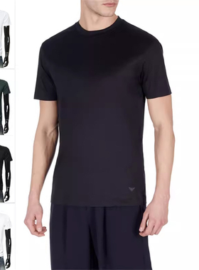 Armani/阿玛尼EA 男士网球穿搭时尚丝光棉短袖T恤8N1TE8 1JUVZ