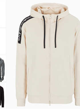 Armani/阿玛尼EA7 男士潮牌时尚休闲连帽开衫卫衣 6DPM12 PJOGZ