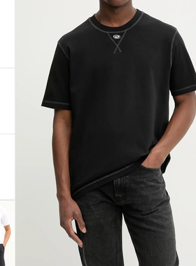 Diesel迪赛 海外直邮 男士潮牌时尚休闲圆领短袖T恤A19963 0AIJU