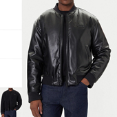 Versace N0540 奢潮保暖2面穿夹克皮衣外套79GAS407 范思哲VJ 男士