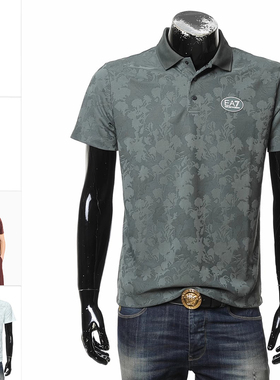 Armani/阿玛尼EA7 男士时尚简约休闲短袖POLO衫 7M000049 AF13917
