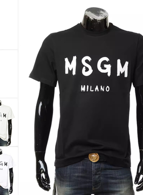 MSGM正品 男士休闲时尚简约潮牌短袖T恤2000MM510 200002