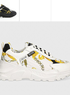 Versace/范思哲VJ 男士奢华印花潮牌低帮休闲鞋 77YA3SC7 ZS879